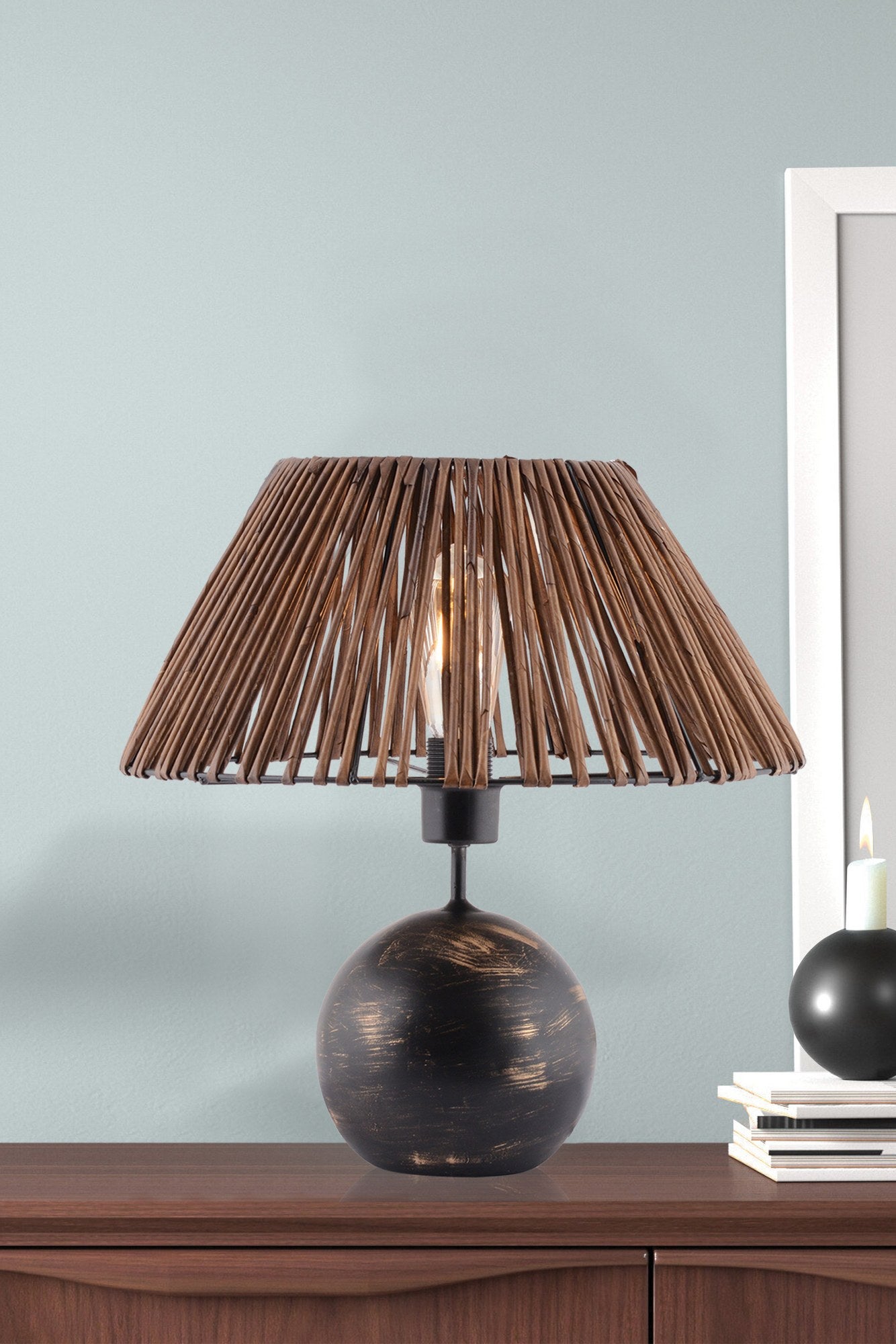 Candeeiro de mesa-Balloon Bamboo-Preto
Branco
Dourado