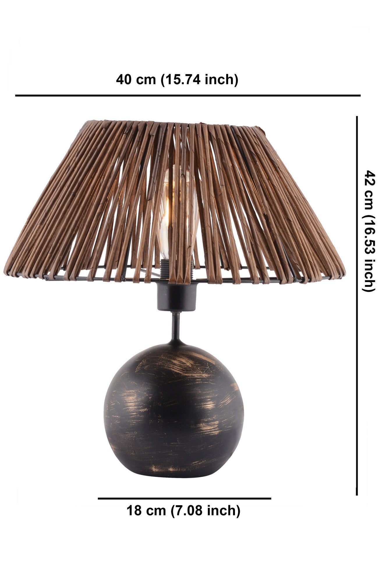Candeeiro de mesa-Balloon Bamboo-Preto
Branco
Dourado