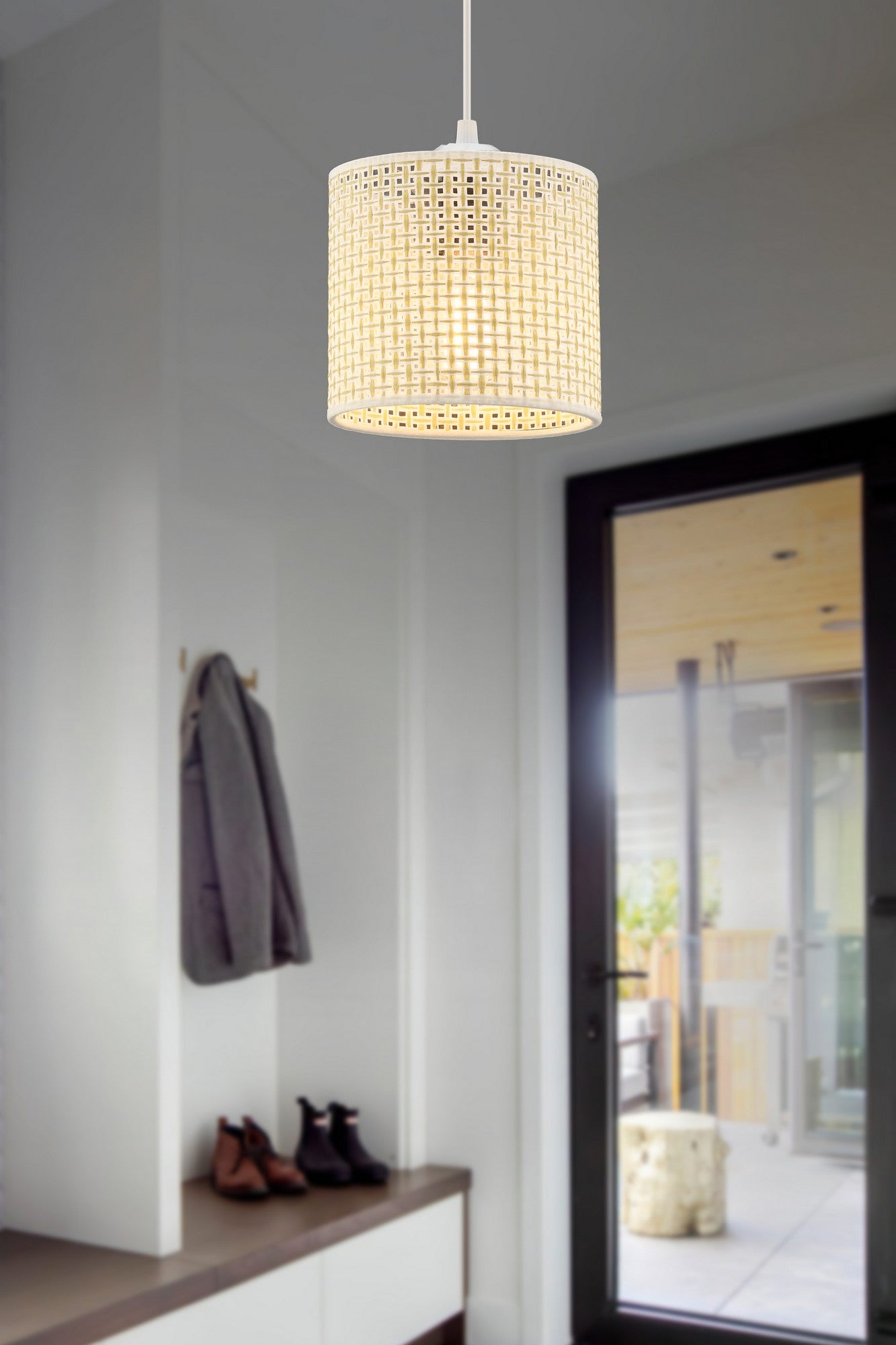 Candeeiro de Teto – 50 cm – Branco – Metálico