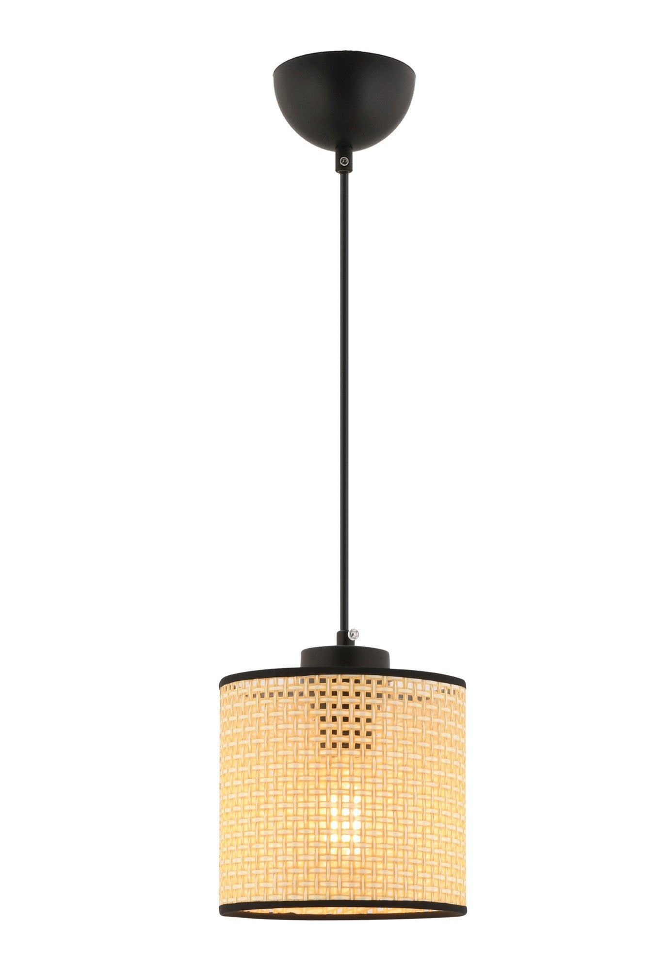 Candeeiro de Teto – 50 cm – Camel – Metal e Algodão