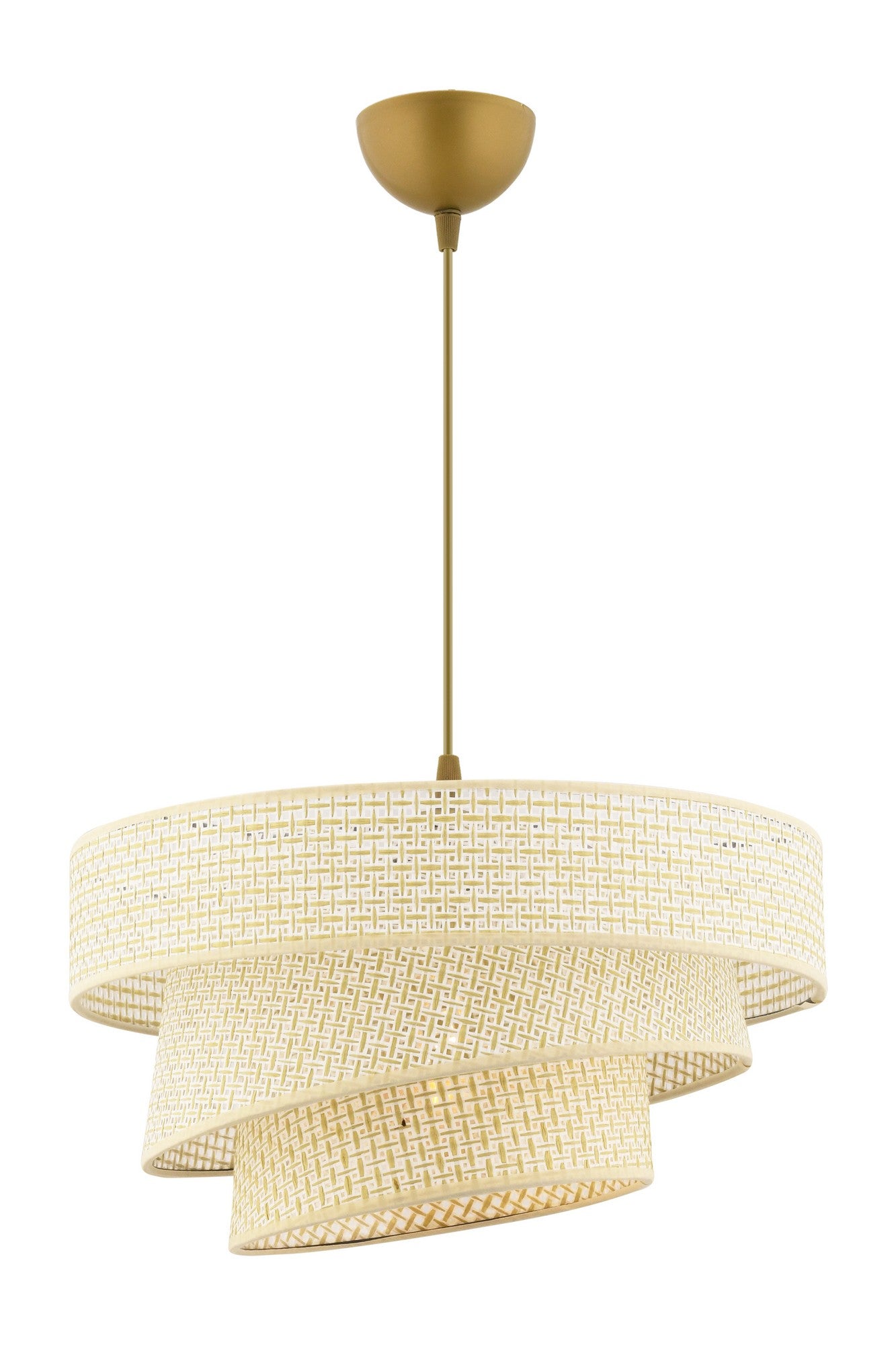 Candeeiro de Teto – 72 cm – Creme – Metal