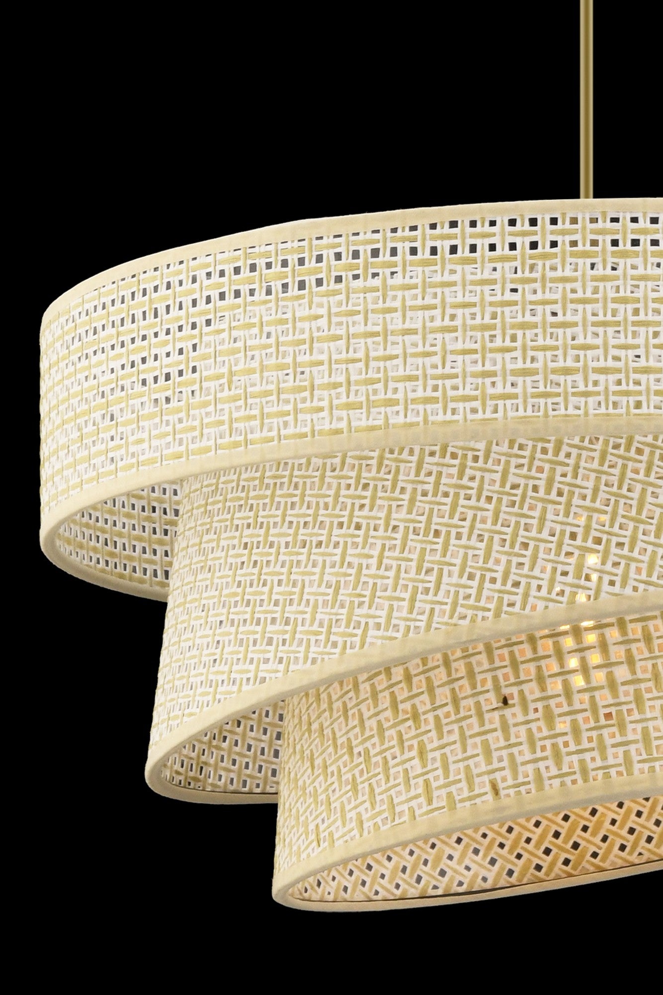 Candeeiro de Teto – 72 cm – Creme – Metal