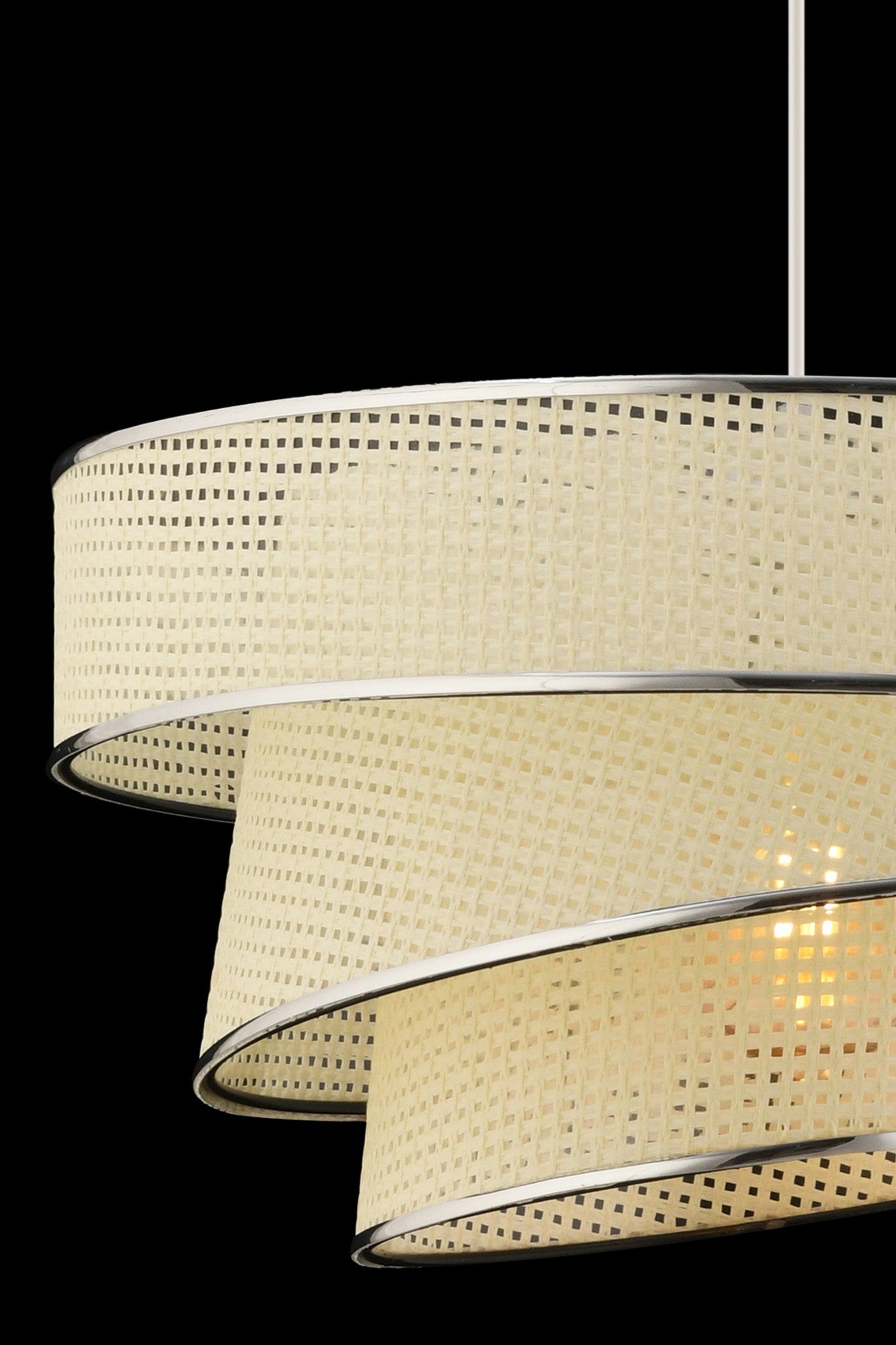 Candeeiro de Teto – 40 x 40 cm – Branco e Prata – Metal