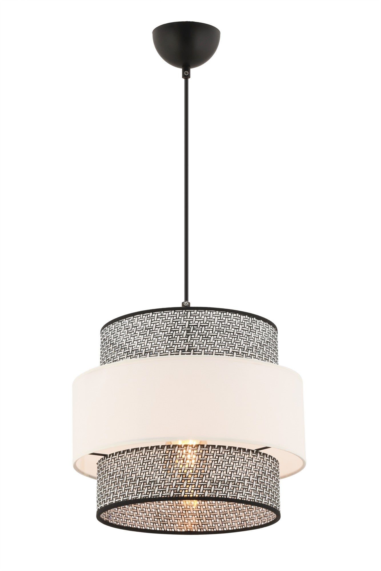 Candeeiro de Teto – 30 x 30 cm – Cinza e Branco – Metal
