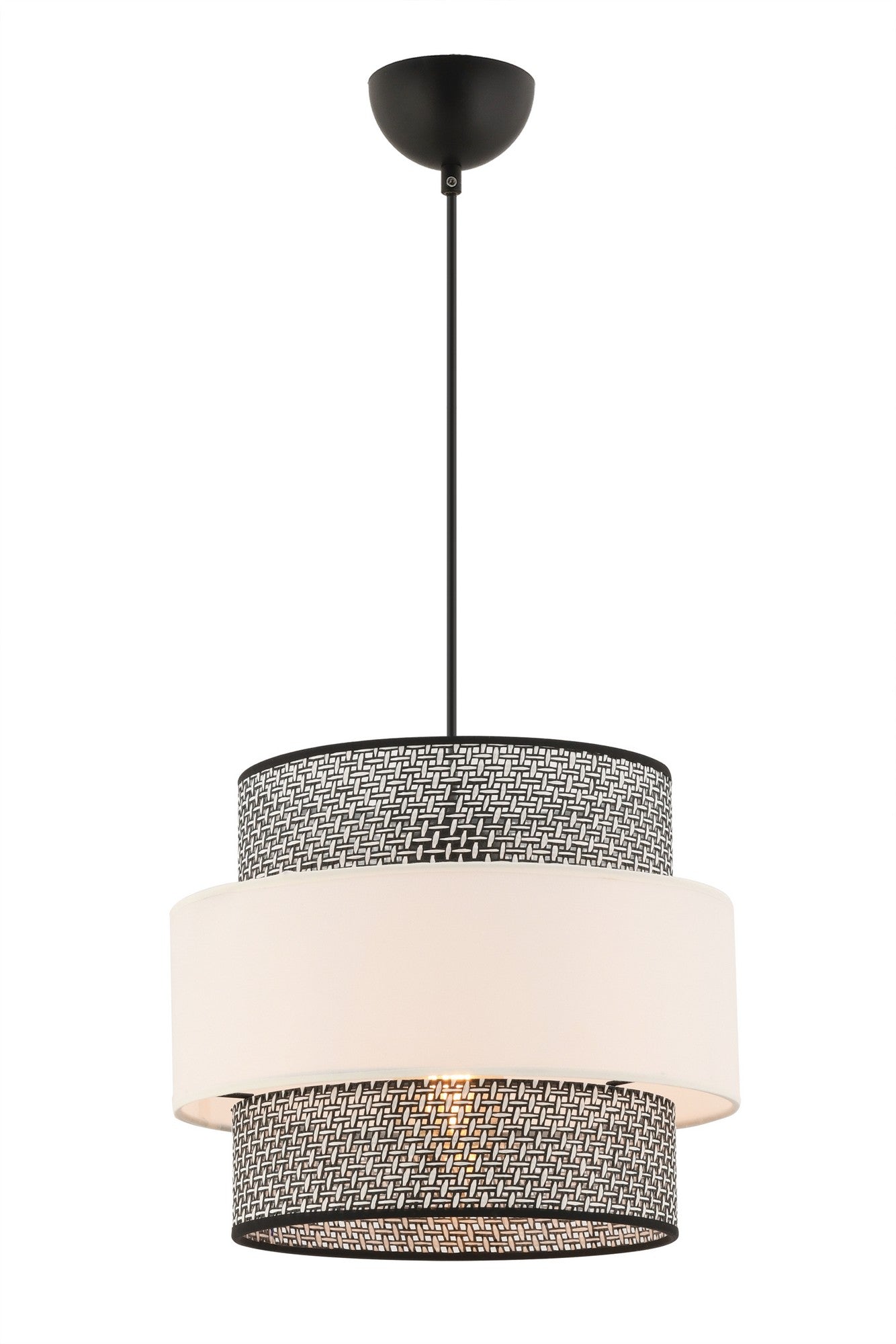 Candeeiro de Teto – 30 x 30 cm – Cinza e Branco – Metal