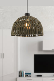 Candeeiro de Teto – 65 cm – Verde – Metal