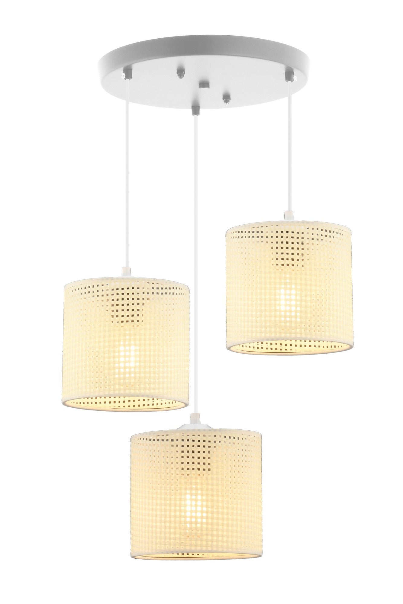 Candeeiro de Teto – 60 cm – Branco – Metal