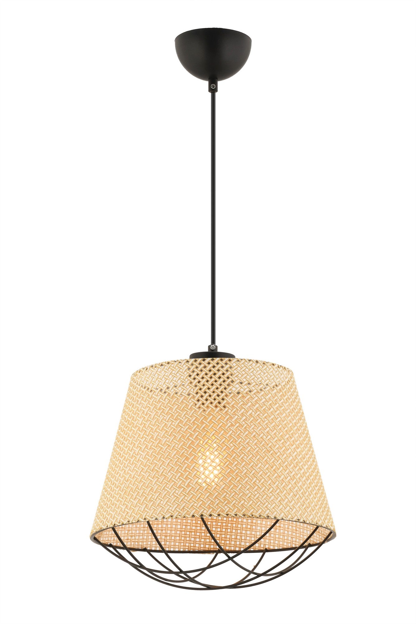 Candeeiro de Teto – 30 x 30 cm – Camel – Metal