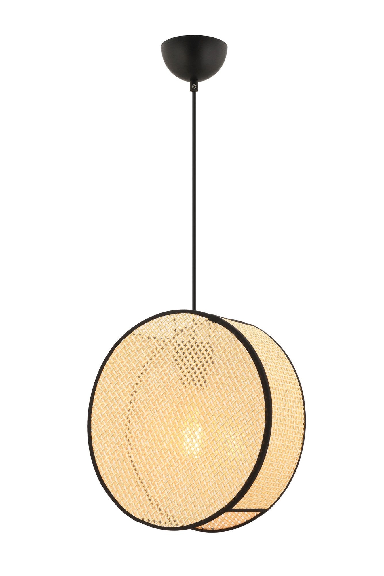 Candeeiro de Teto – 75 cm – Camel – Metal e Algodão