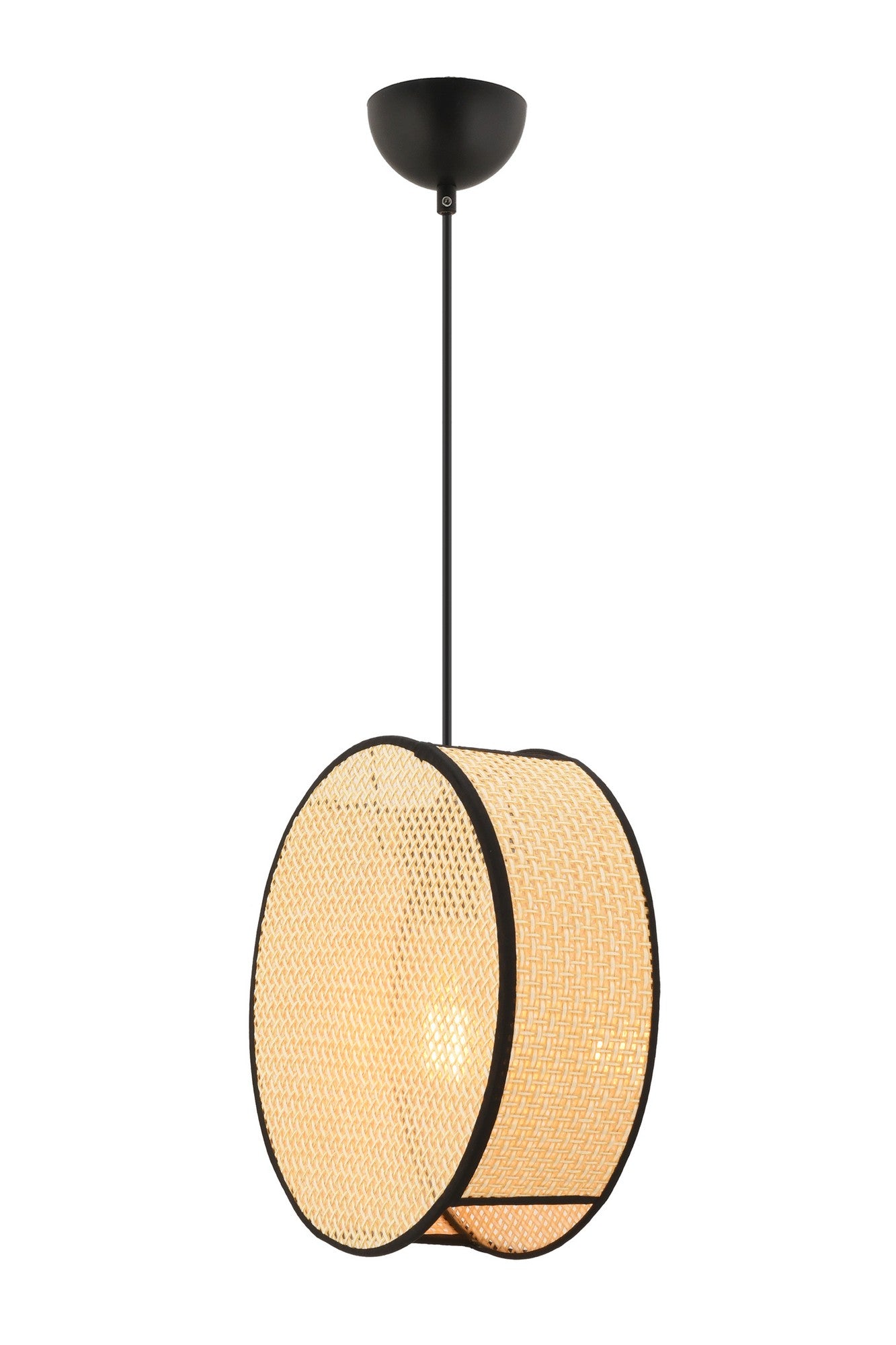 Candeeiro de Teto – 75 cm – Camel – Metal e Algodão