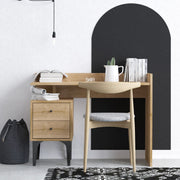 Secretária de Estudo em Painel de Partículas Revestido a Melamina – 100 cm x 80 cm x 45 cm – Carvalho