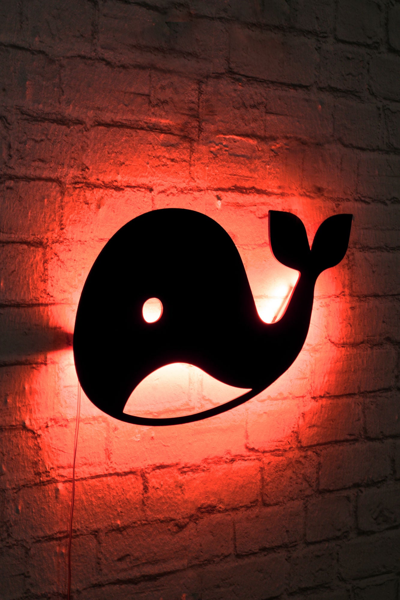 Baby Whale Red - Candeeiro LED Decorativo Premium
