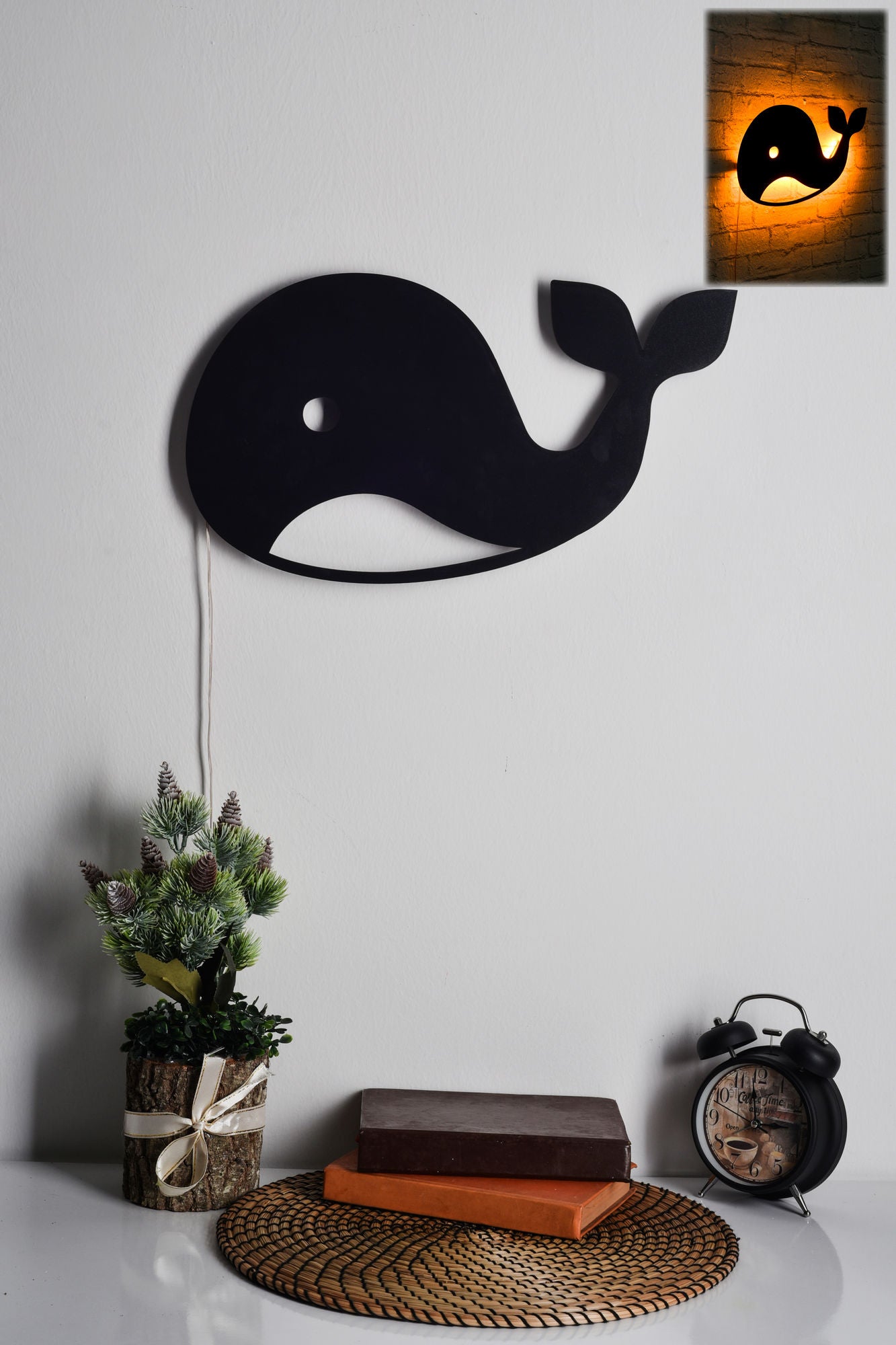 Baby Whale Yellow - Iluminação LED Decorativa de Luxo