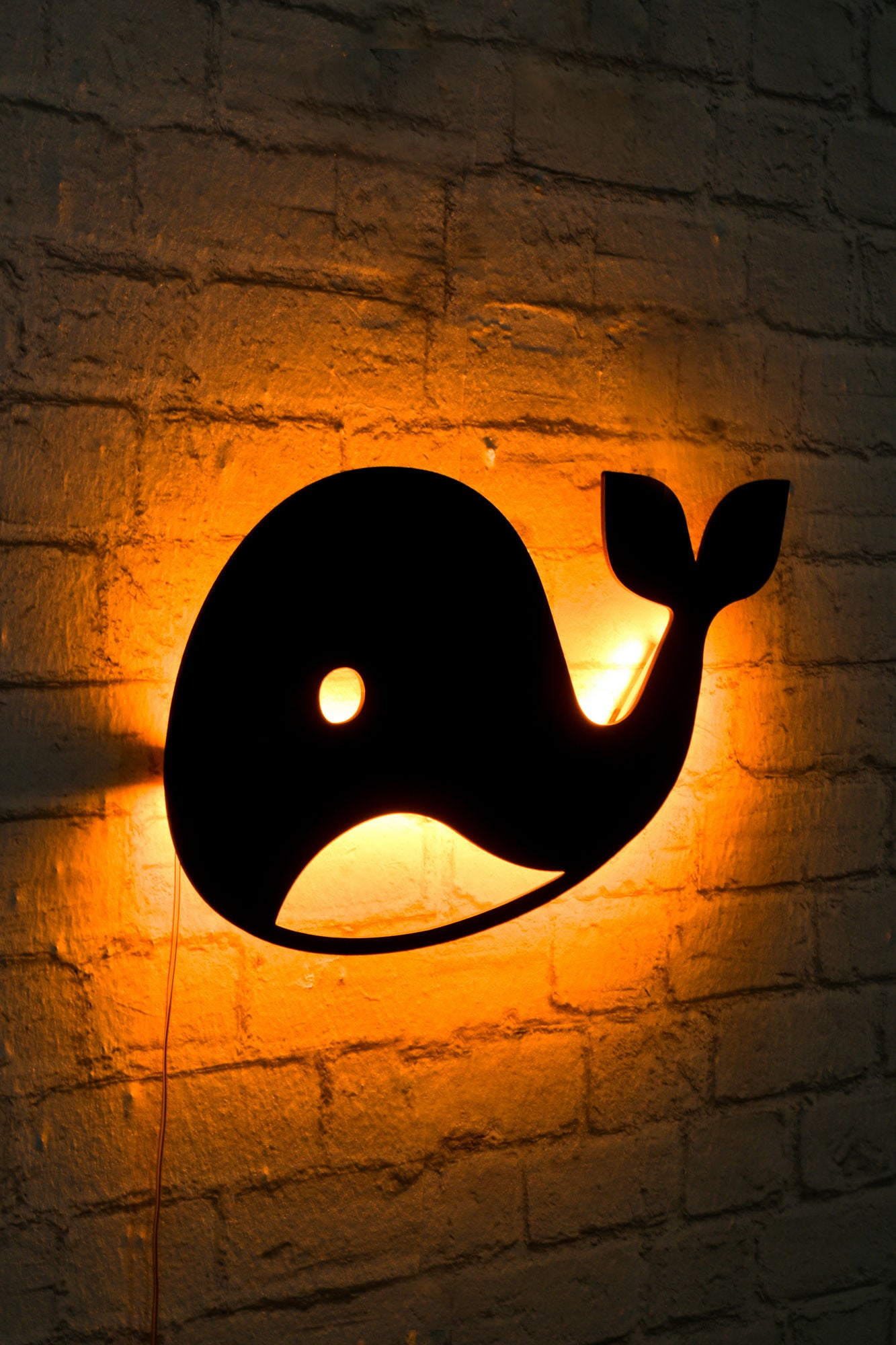 Baby Whale Yellow - Iluminação LED Decorativa de Luxo