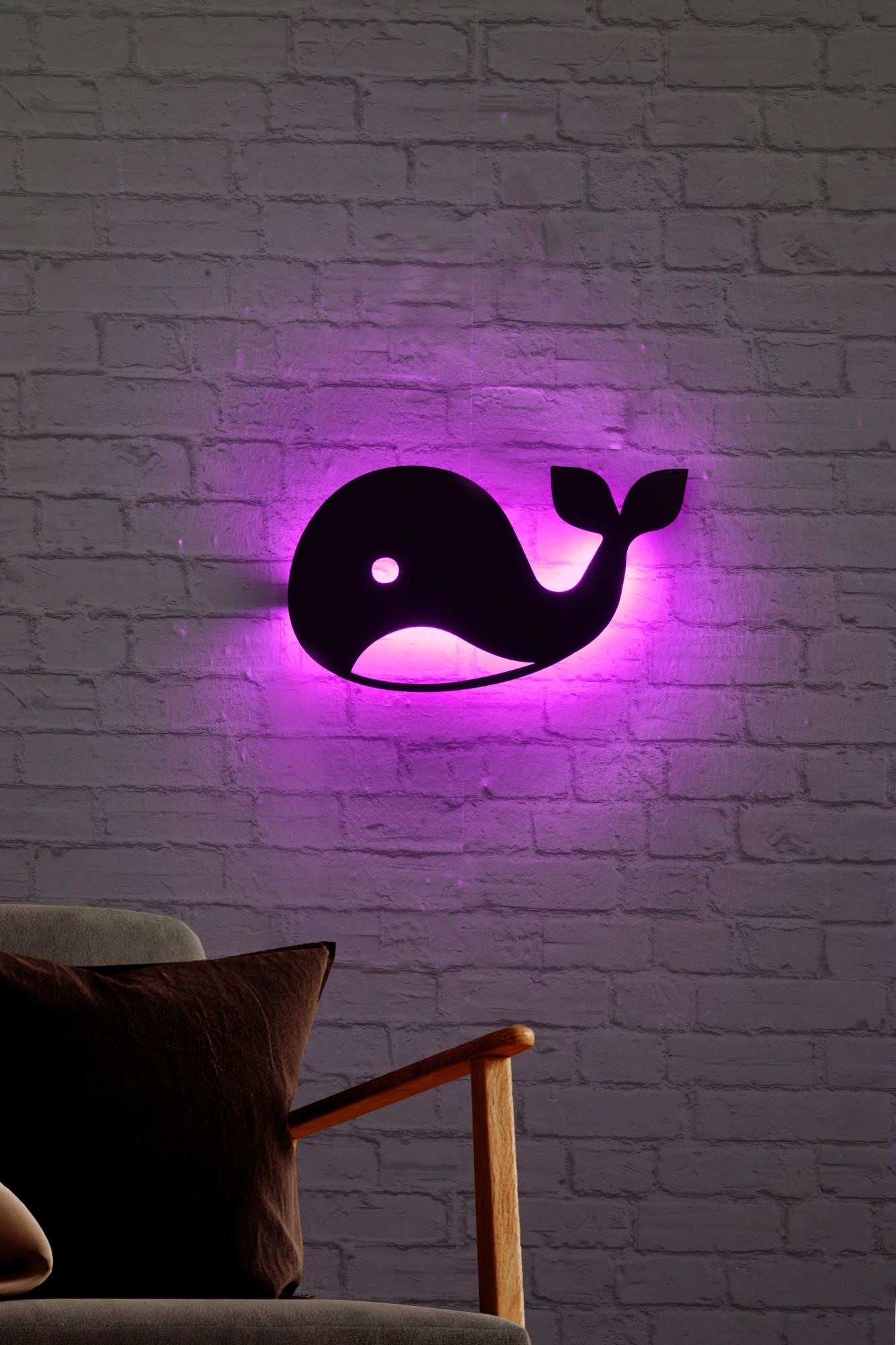 Baby Whale Pink - Iluminação LED Decorativa de Luxo