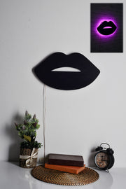 Lâmpada LED Decorativa Lips 2 Pink - Iluminação Premium Design