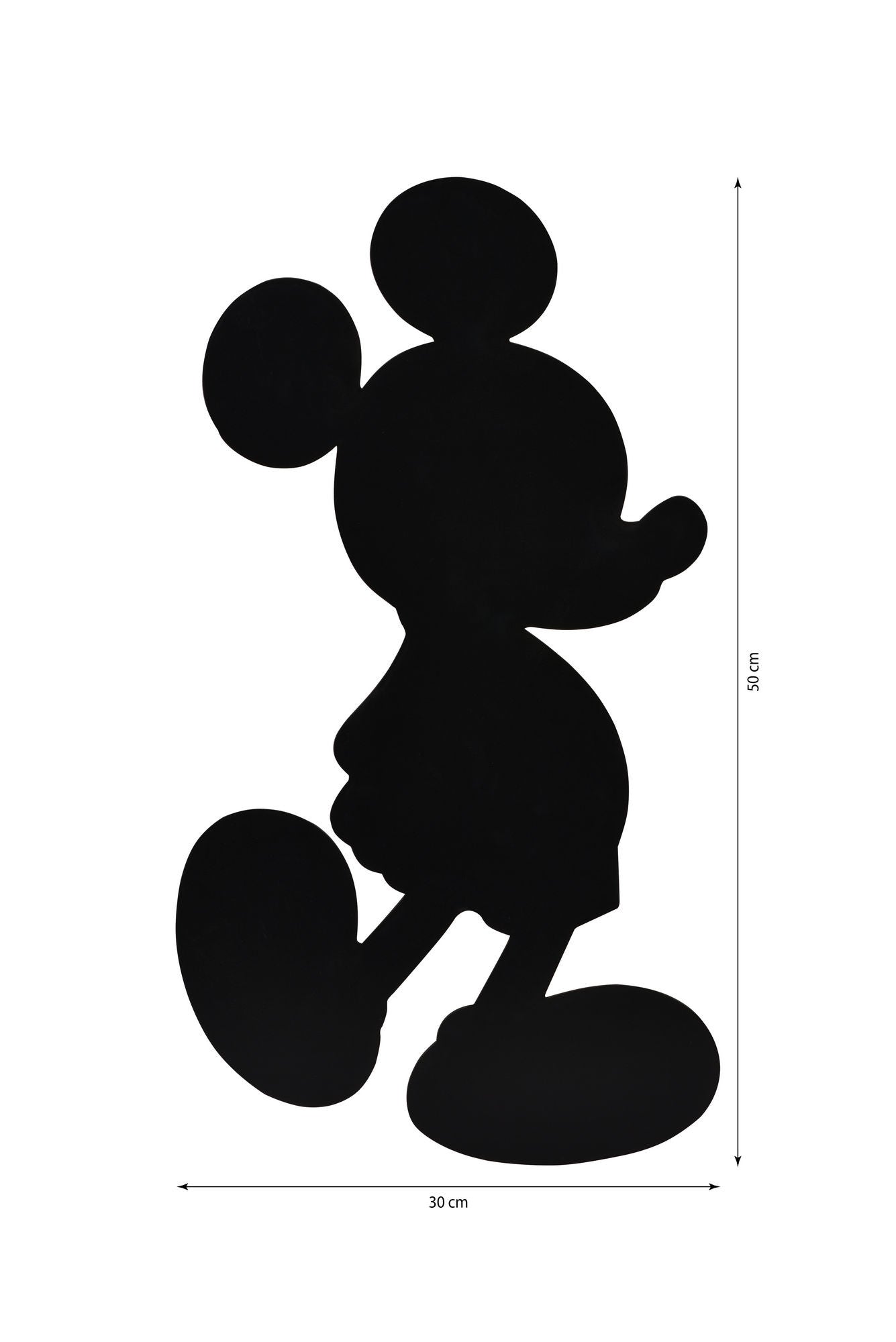 Iluminação LED decorativa na cor azul, 32 x 50 cm | Base em MDF preto, 60 LEDs/m, 300 lúmens, vida útil de 50.000 horas | Sistema de suspensão de parede embutido