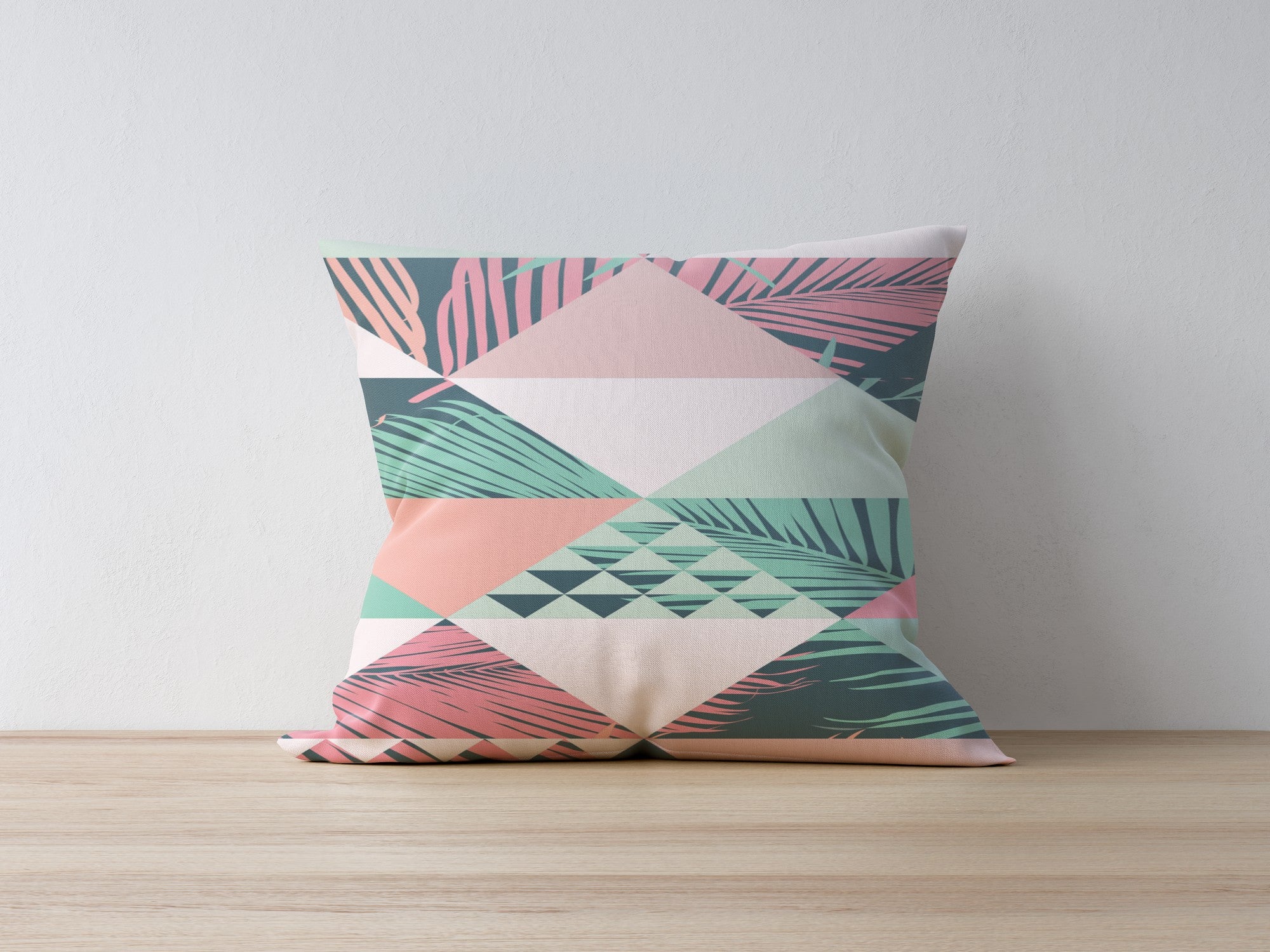 Capa de Almofada – 43 x 43 cm – Multicolorido – 50% Poliéster / 50% Algodão