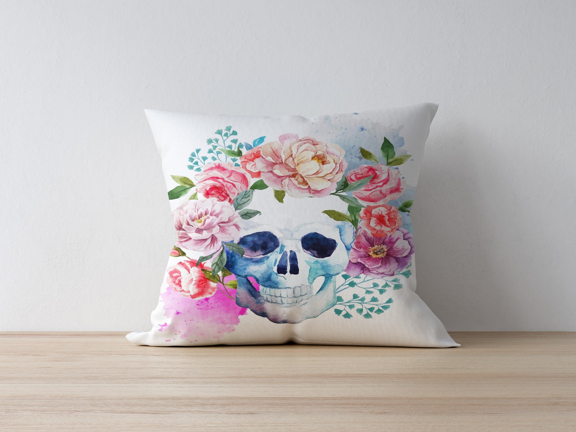 Capa de Almofada – 43 x 43 cm – Multicolorido – 50% Poliéster / 50% Algodão