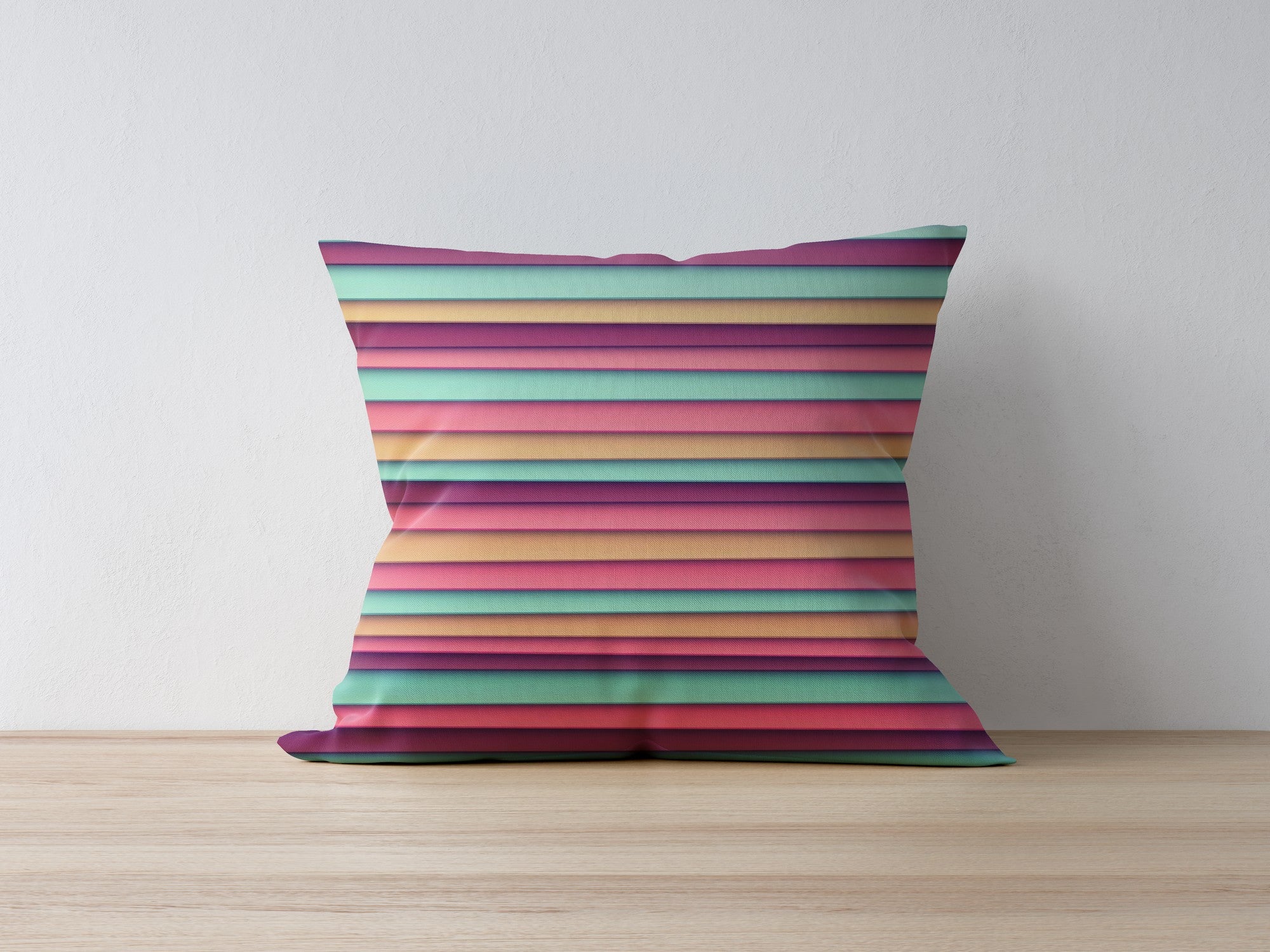 Capa de Almofada – 43 x 43 cm – Multicolorido – 50% Poliéster / 50% Algodão