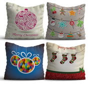 Conjunto de almofadas – 43 x 43 cm – Multicolorido – Algodão e Poliéster