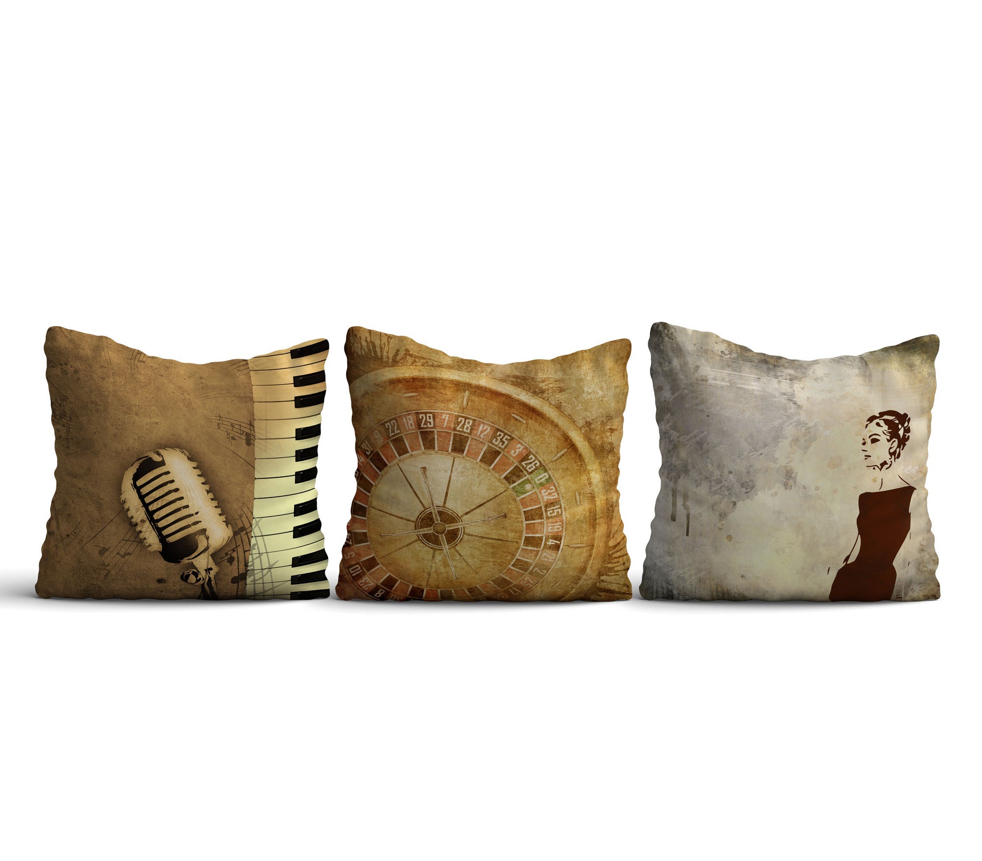 Conjunto de almofadas – 43 x 43 cm – Multicolorido – Algodão/Poliéster