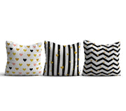 Conjunto de almofadas – 43 x 43 cm – Multicolorido – Algodão e poliéster
