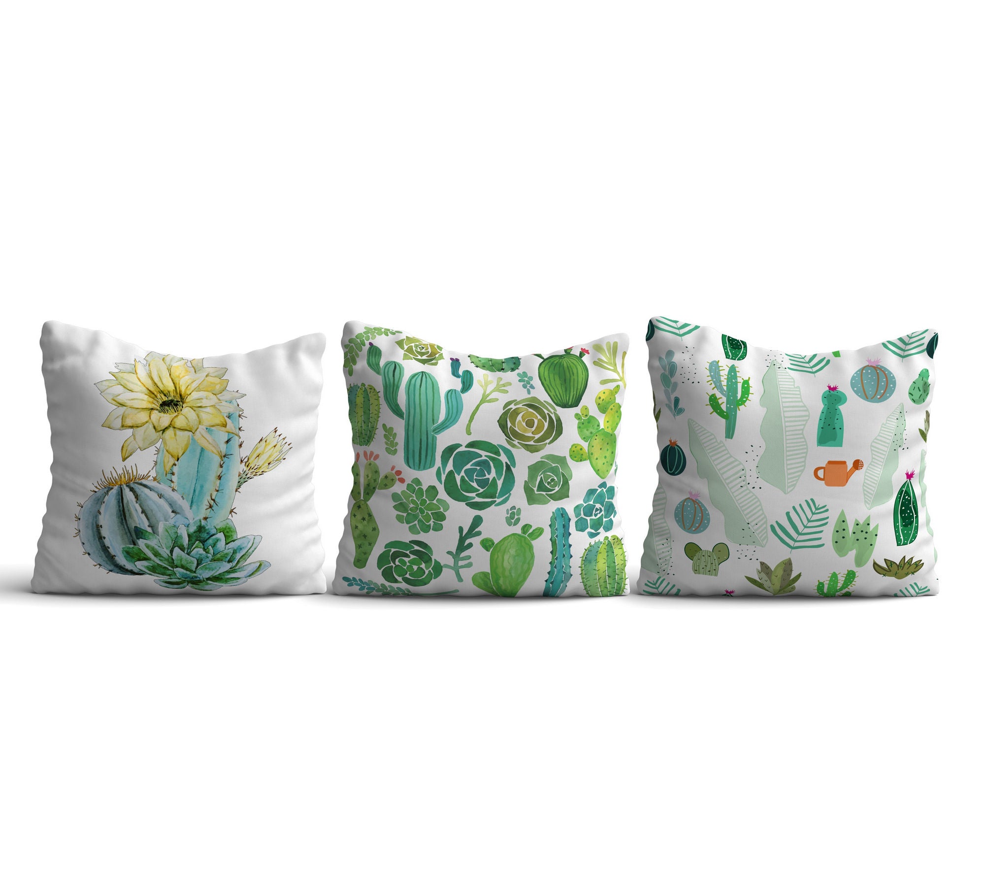 Conjunto de almofadas – 43 x 43 cm – Multicolorido – Algodão / Poliéster