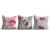 Conjunto de capa de almofada – 43 x 43 cm – Multicolorido – Algodão e poliéster