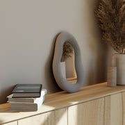 Espelho Decorativo-Wabi Sabi Eclipse-Cinza Concreto