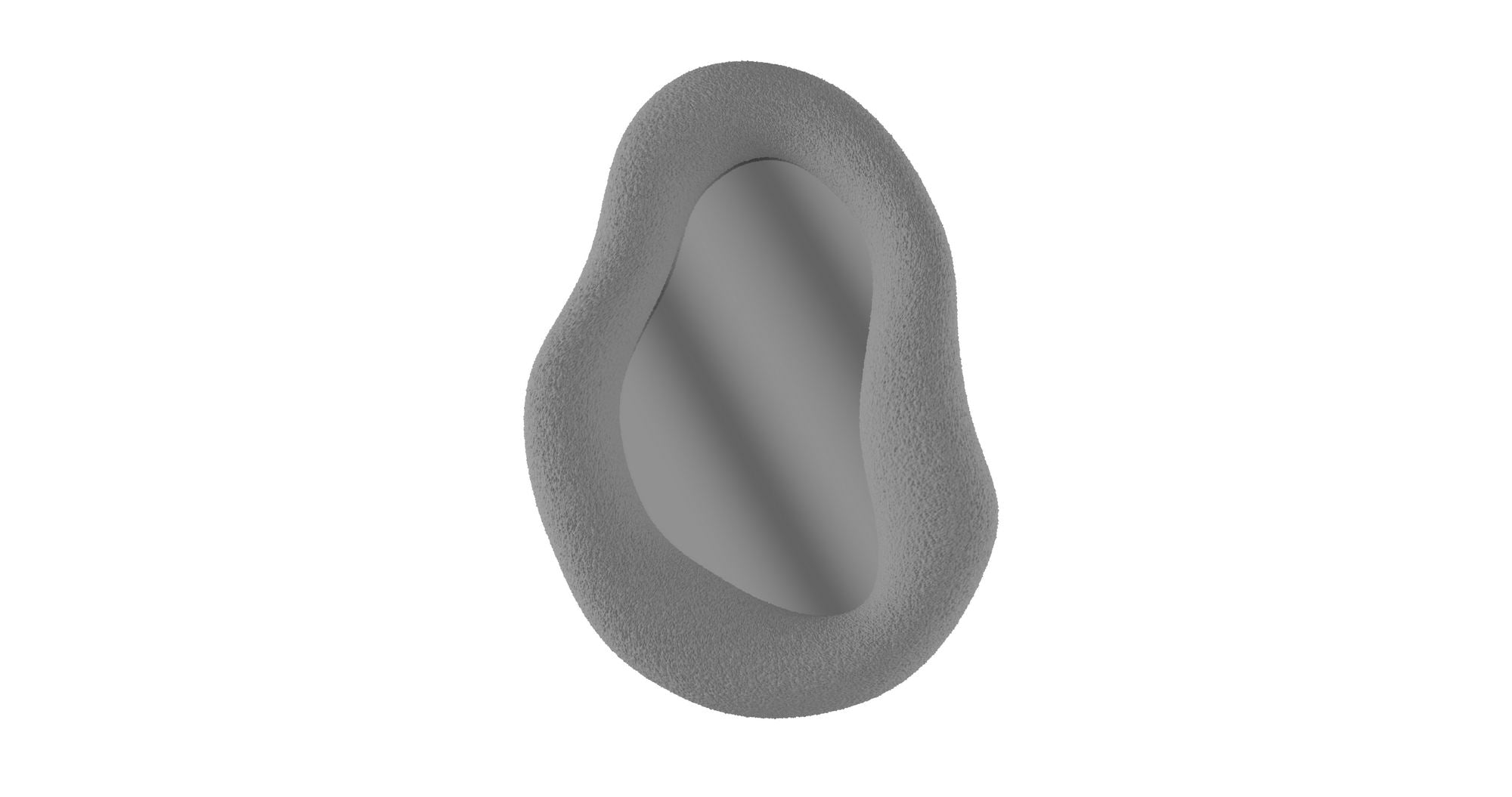 Espelho Decorativo-Wabi Sabi Eclipse-Cinza Concreto