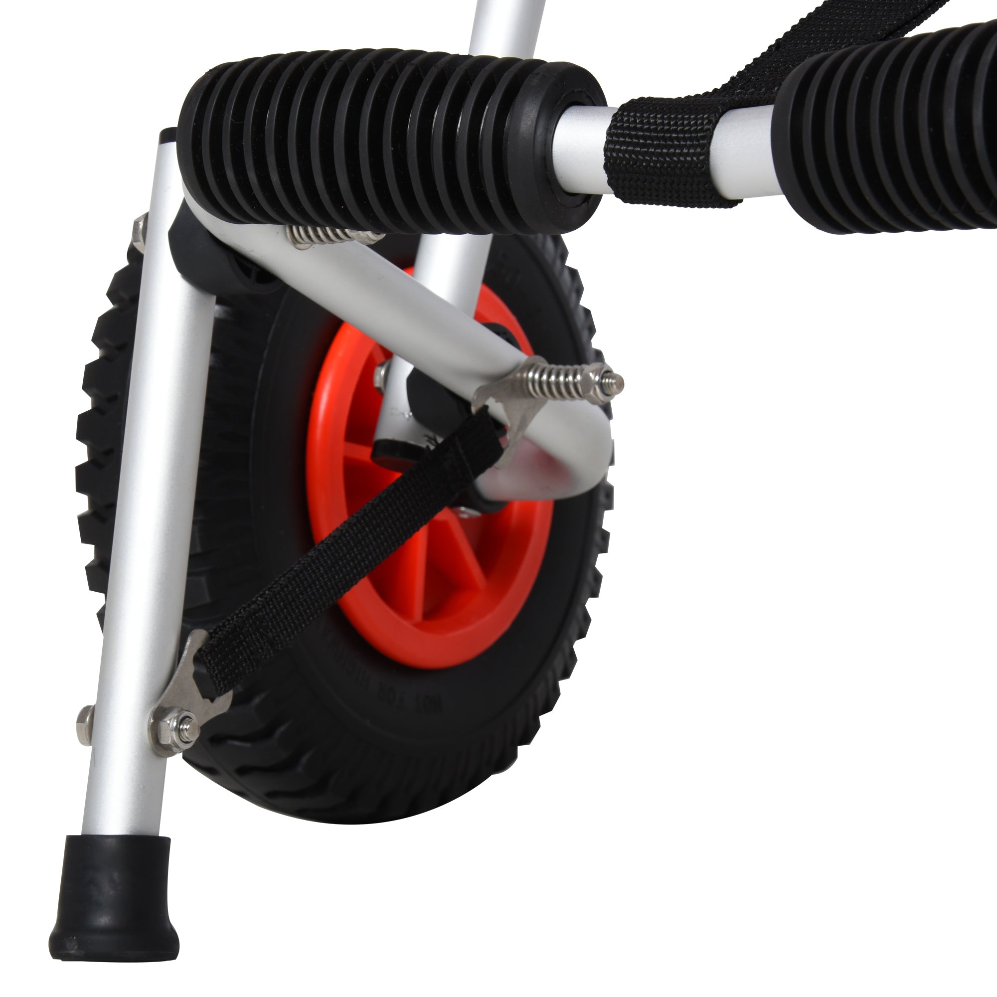 Carrinho de Transporte Dobrável para Caiaque - Prata 57,5x33x24 cm