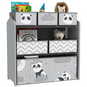 Estante Organizadora de Brinquedos Cinzenta 63x30x66 cm