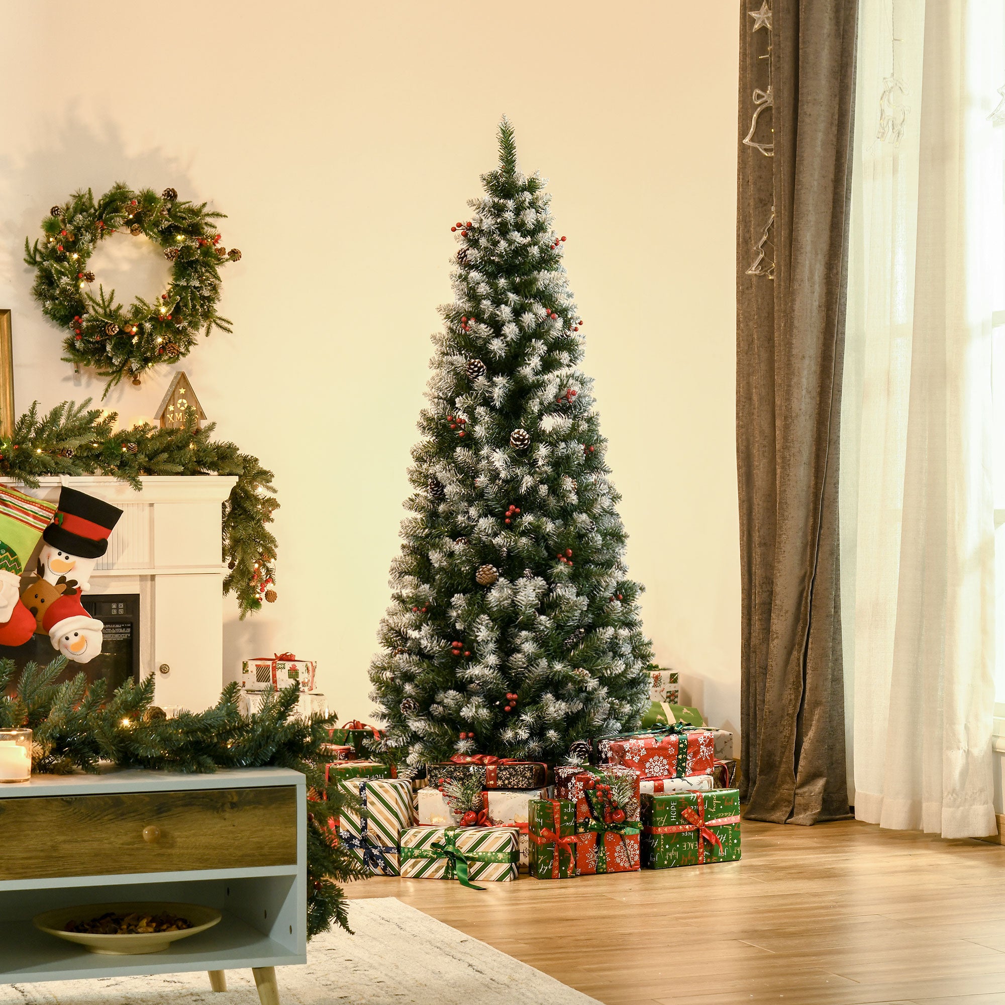 Árvore de Natal Artificial 180 cm Verde Ø65x180cm