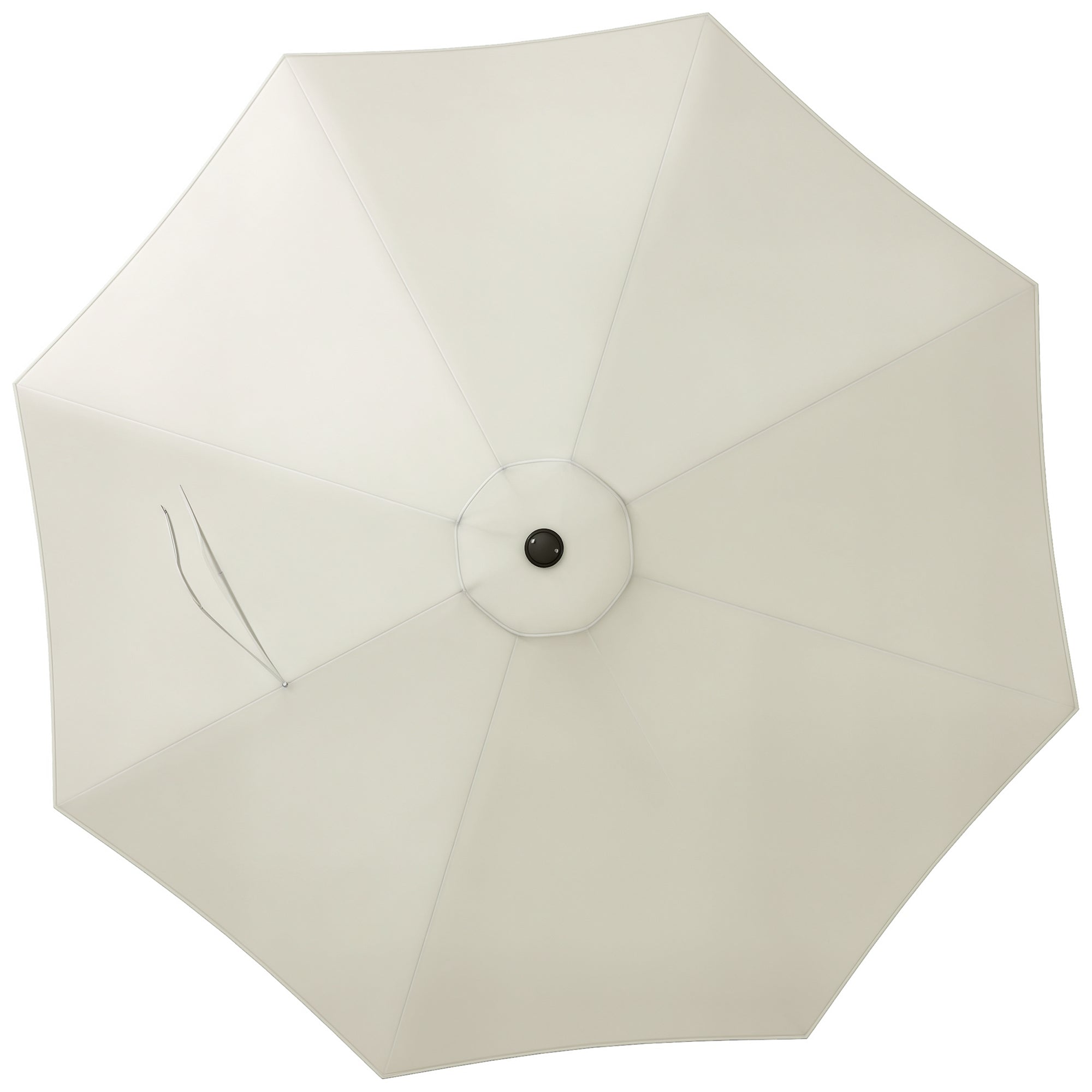 Toldo de Substituição Ø295 cm Creme Branco para Chapéu de Sol