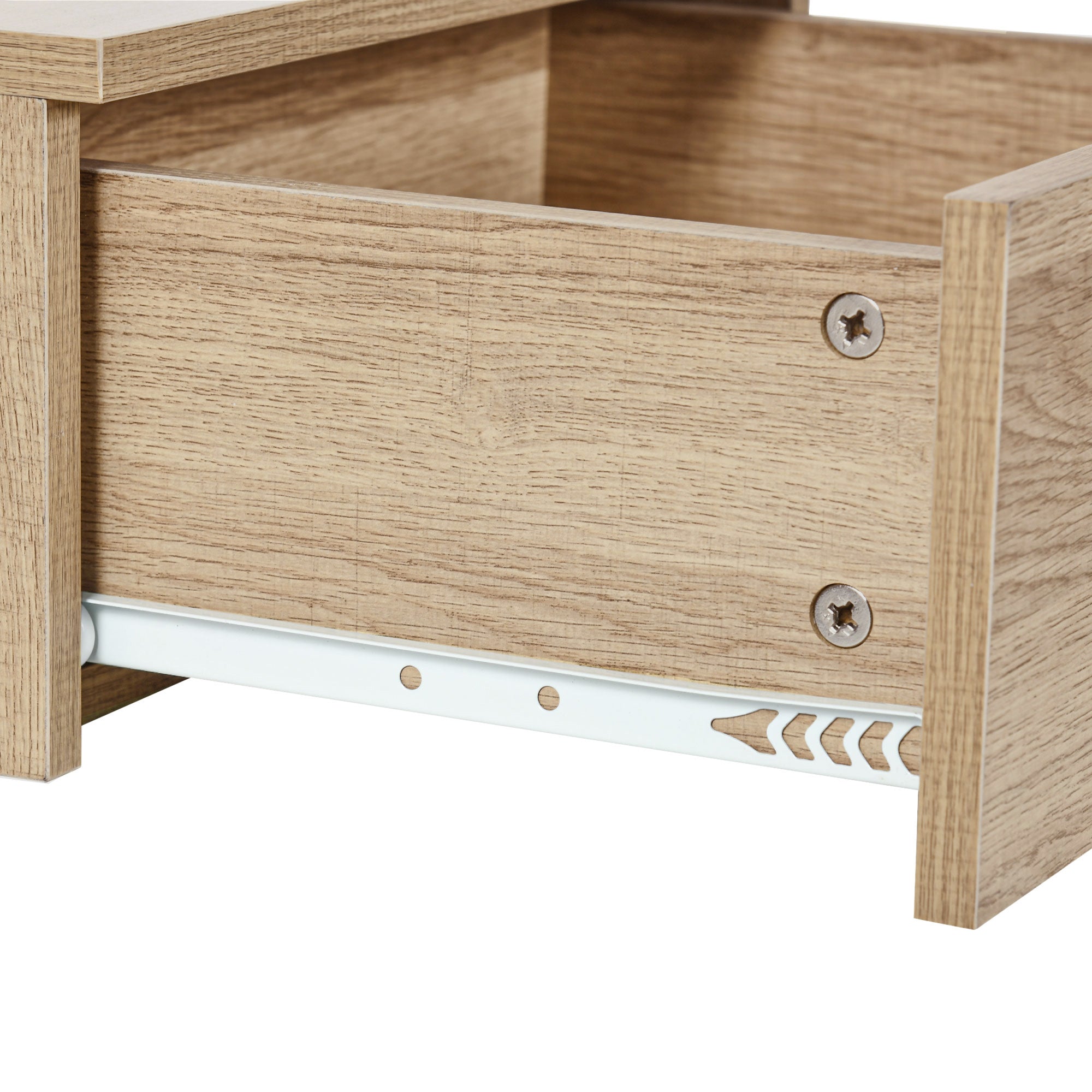 Mesas de Cabeceira Flutuantes Conjunto de 2 - Cor de Madeira Natural 43x36,5x30,5 cm