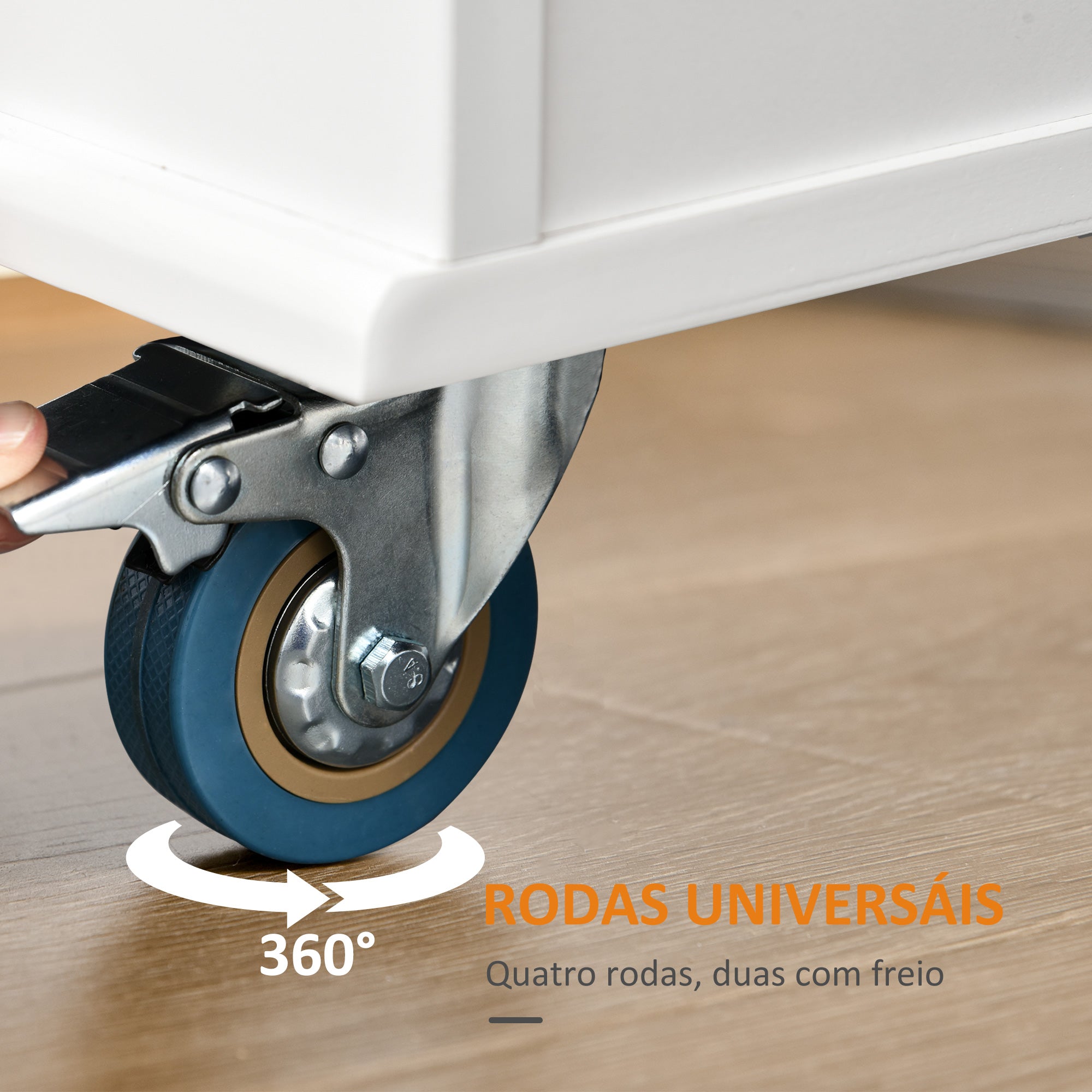 Carrinho de Cozinha com Bancada Rebatível 128,8x75,5x92,5 cm Branco e Madeira