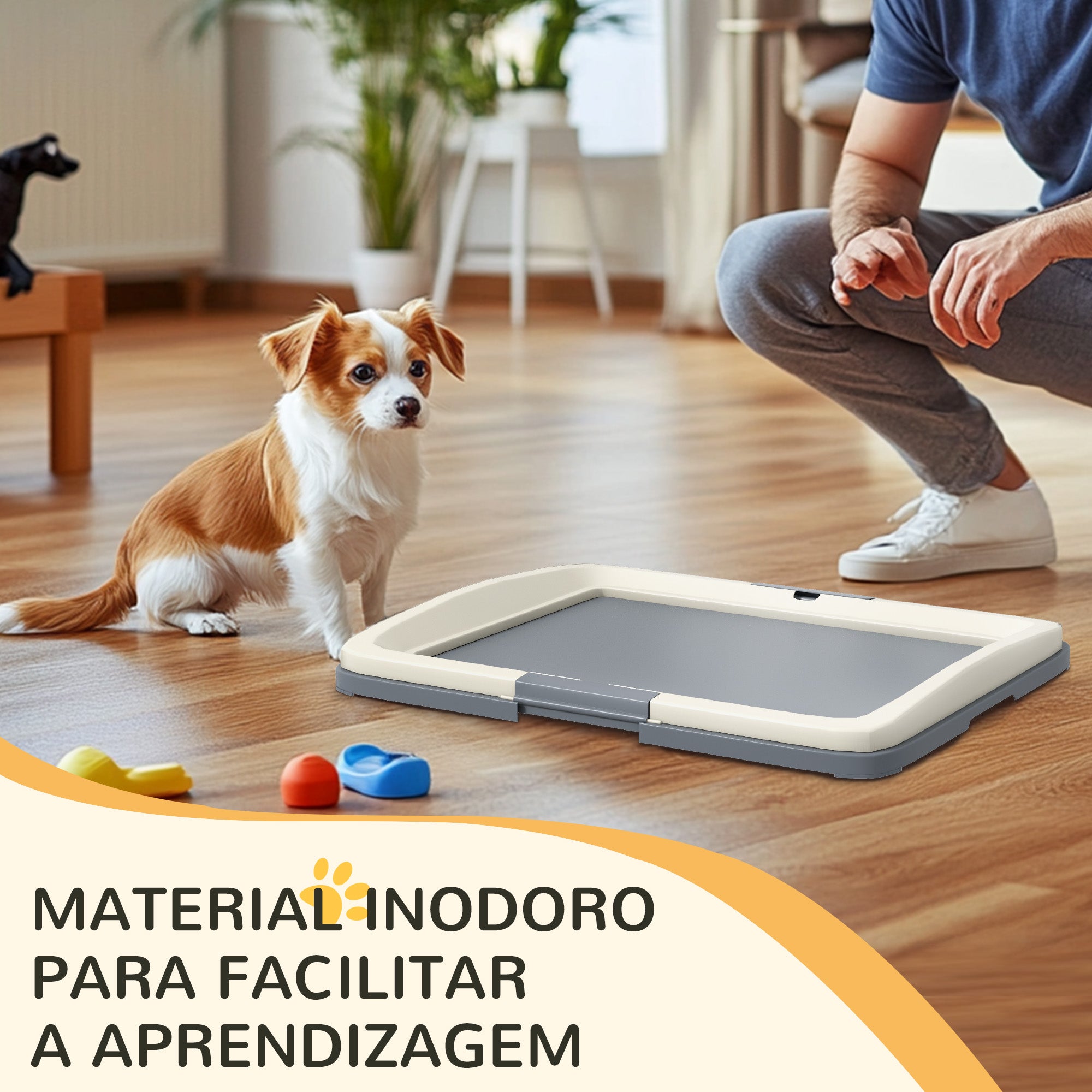 Bandeja Sanitária para Cães 63x48,5x6 cm - Cinza