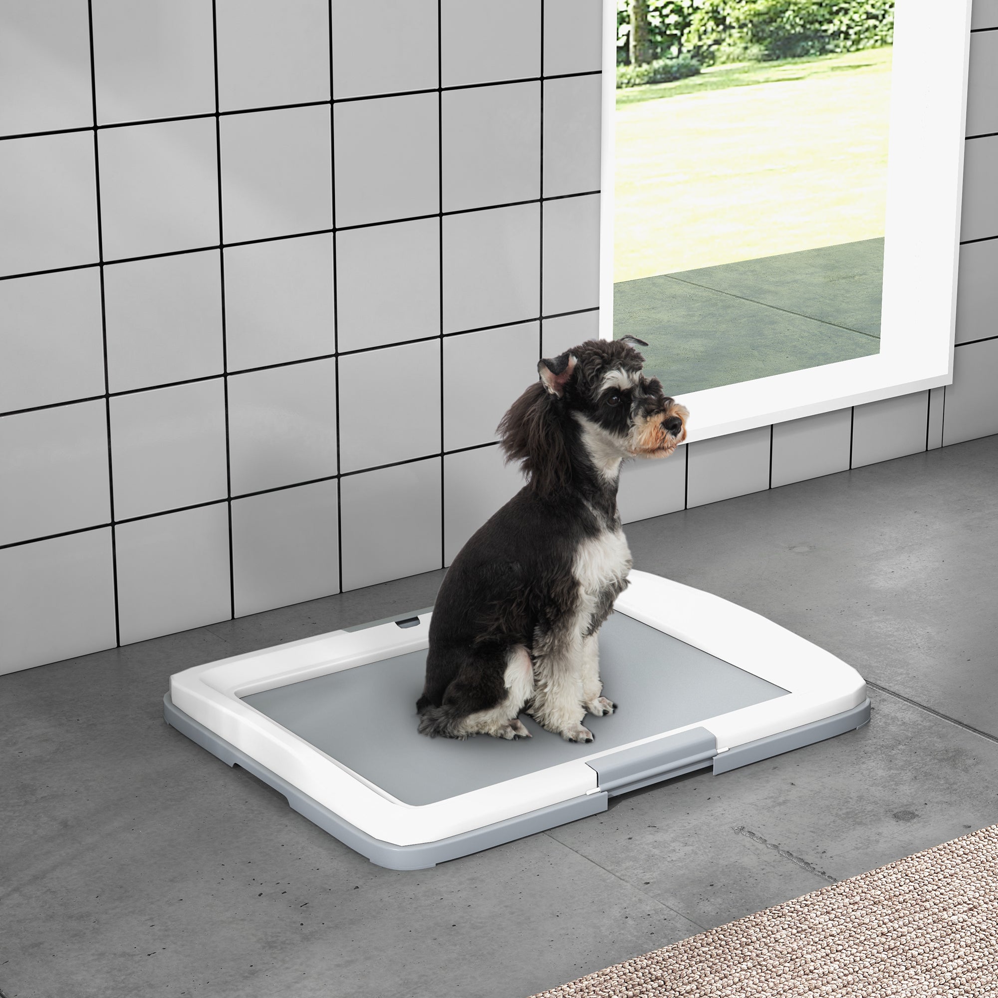 Bandeja Sanitária para Cães 63x48,5x6 cm - Cinza