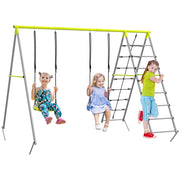 Baloiço para Crianças Verde 260x185x180 cm - Diversão ao Ar Livre Garantida!