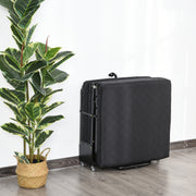 Cama Dobrável – 184x65 cm – Preto – Metal