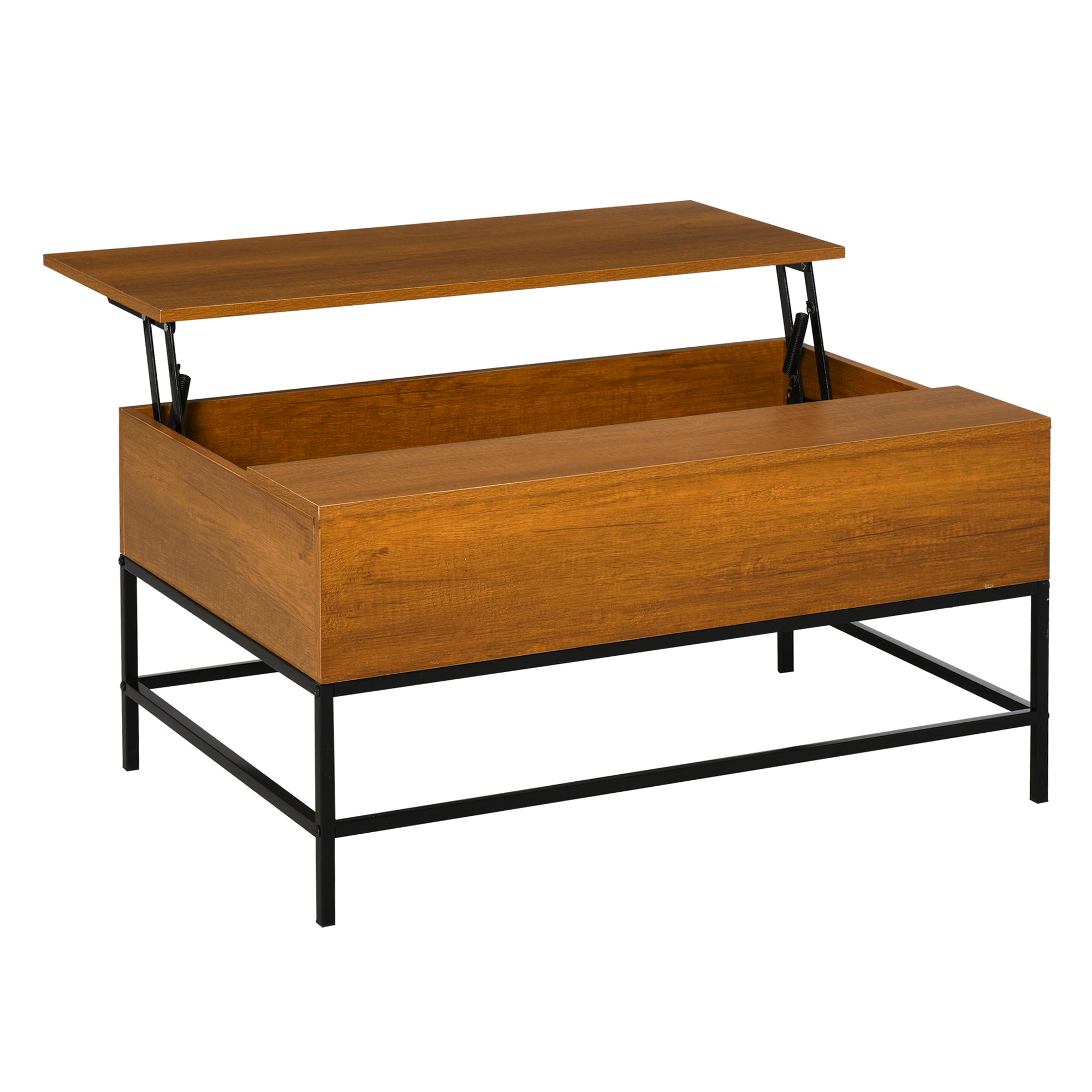 Mesa de Centro Elevável Teca 90x60,5x45,5cm