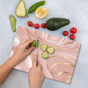 Tábua de corte – 30 x 40 cm – Multicolorido – vidro temperado