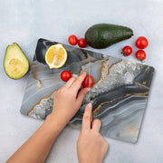 Tábua de corte em vidro temperado – 20 x 30 cm – multicolorido