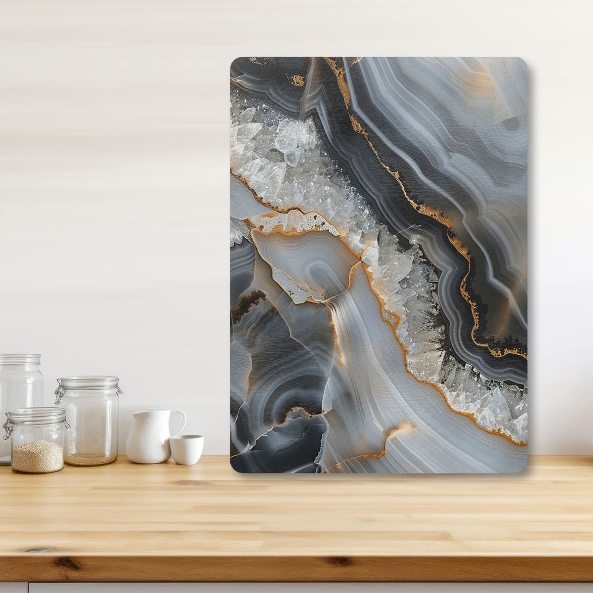 Tábua de corte em vidro temperado – 20 x 30 cm – multicolorido