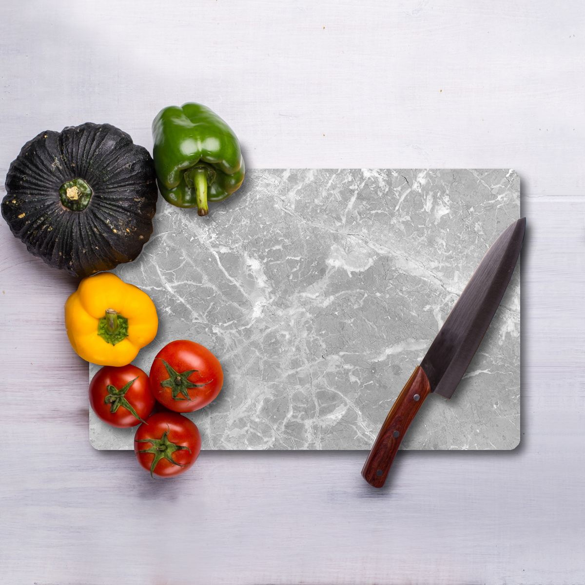 Tábua de Corte – 30 x 40 cm – Multicolorido – Vidro Temperado