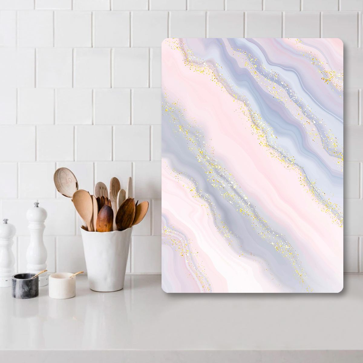 Tábua de Corte – 20 x 30 cm – Multicolorido – Vidro Temperado