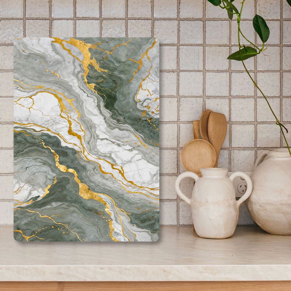 Tábua de corte de vidro temperado – 20 x 30 cm – multicolorido