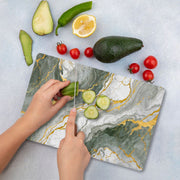 Tábua de Corte – 30 x 40 cm – Multicolorido – Vidro Temperado