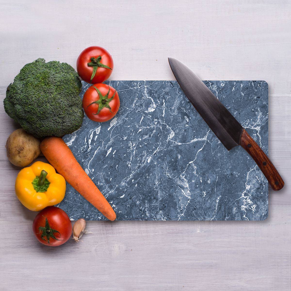 Tábua de Corte em Vidro Temperado – 20 x 30 cm – Multicolorido